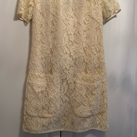 French Connection Ivory Lace Cocktail Dress - Picture 2 of 5